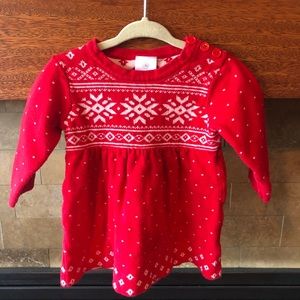 Hannah Andersson snow flake print dress